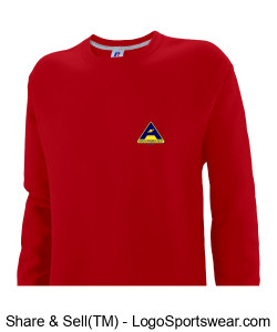 Russell Athletic Men's Dri-POWER Crewneck Sweatshirt - Print Logo Design Zoom