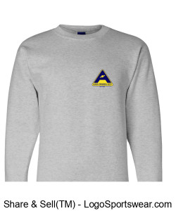 Champion Adult Crewneck Sweatshirt - Moon Artwork Design Zoom