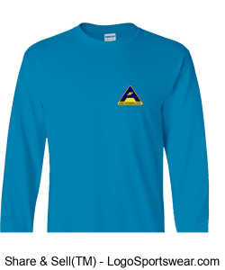 Gildan Adult Long Sleeve T-Shirt - Comet Artwork Design Zoom