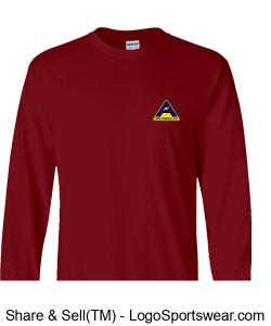 Gildan Adult Ultra Cotton Long Sleeve T-Shirt - Print Logo Design Zoom