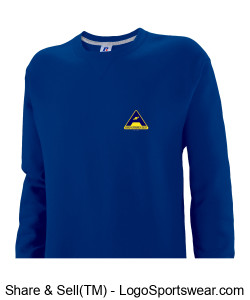 Russell Athletic Men's Dri-POWER Crewneck Sweatshirt - Print Logo Design Zoom