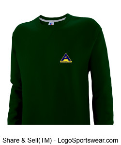 Russell Athletic Men's Dri-POWER Crewneck Sweatshirt - Print Logo Design Zoom